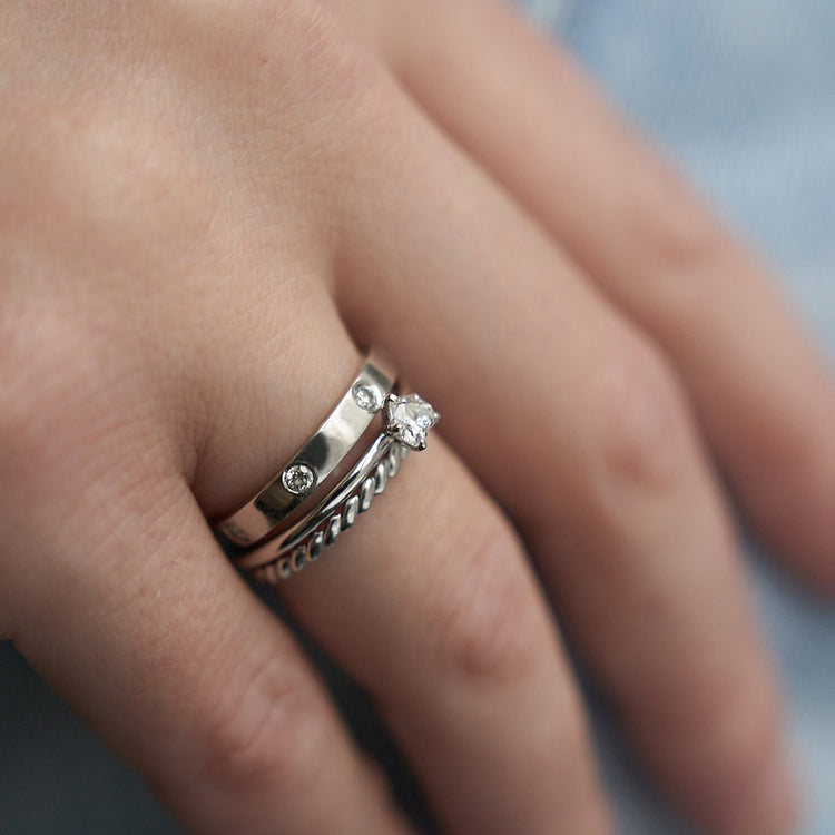 Каблучка з діамантом Heart 0,2 ct