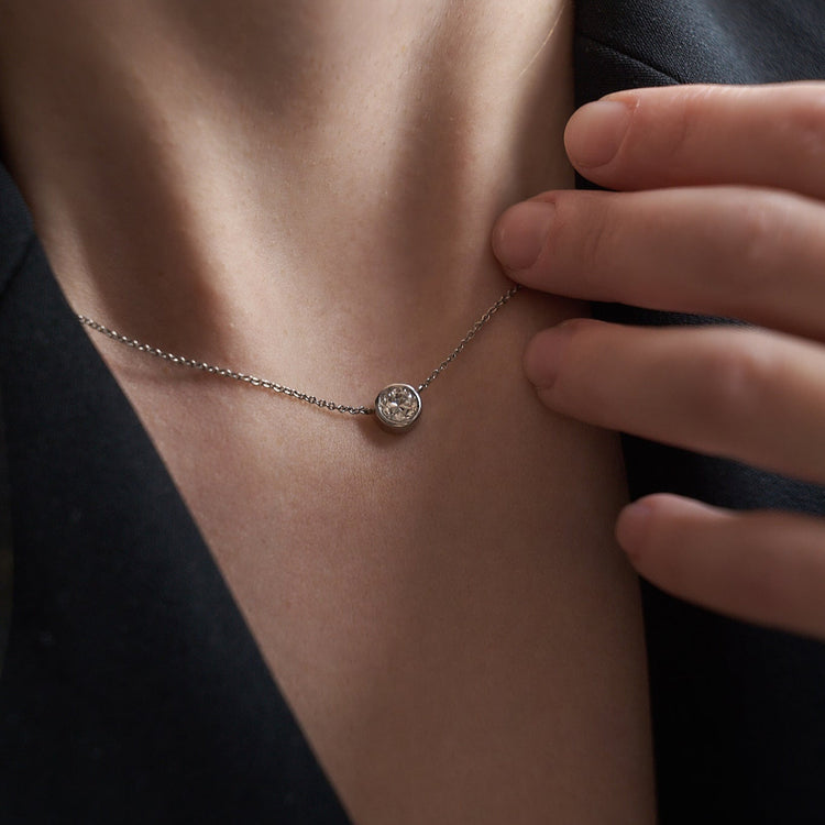 Кольє з діамантом Round 0,7 ct