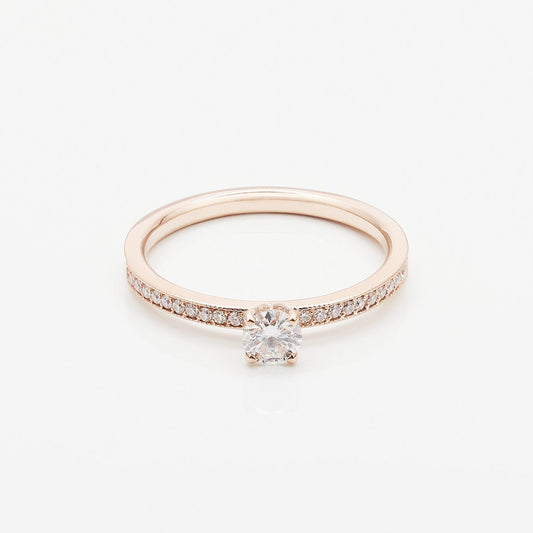 Каблучка з діамантом Round 0,3 ct