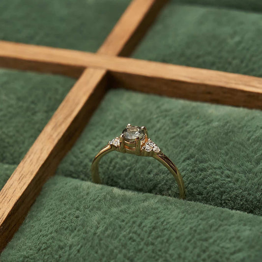 Каблучка з сапфіром Round 0,2 ct