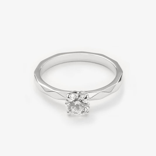 Каблучка з діамантом Round 0,5 ct