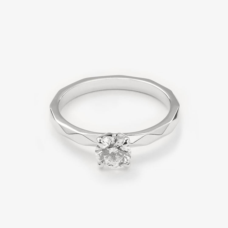 Каблучка з діамантом Round 0,5 ct