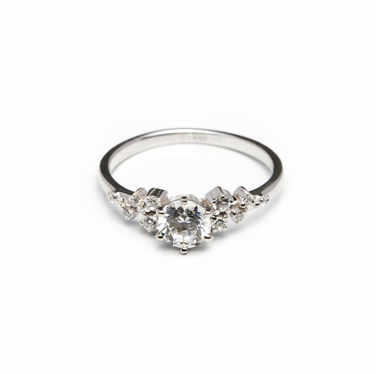 Каблучка з діамантом Round 0,3 ct