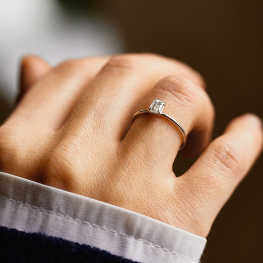 Каблучка з діамантом Emerald 0,5 ct