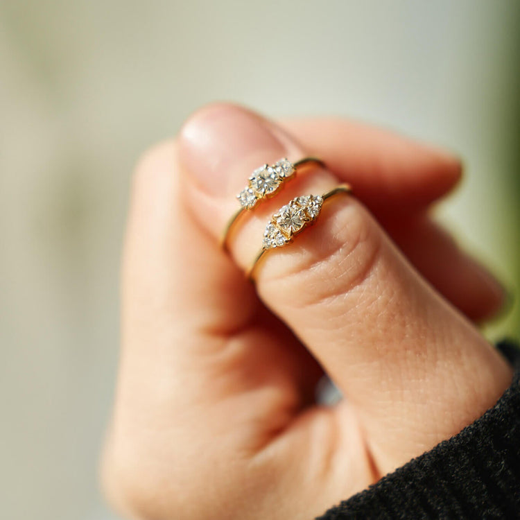 Каблучка з діамантом Round 0,2 ct