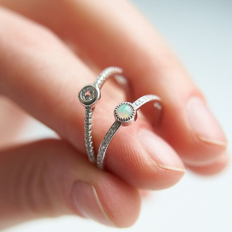 Каблучка з діамантом Round 0,2 ct