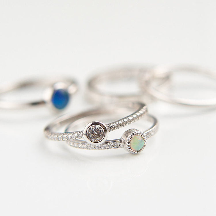 Каблучка з діамантом Round 0,2 ct
