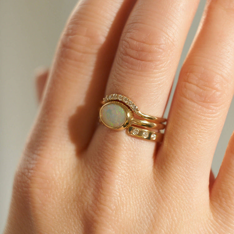 Набір золотих каблучок