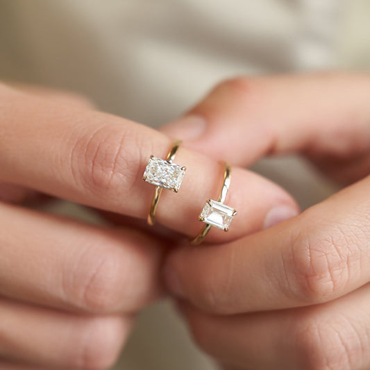 Каблучка з діамантом Emerald 0,7 ct