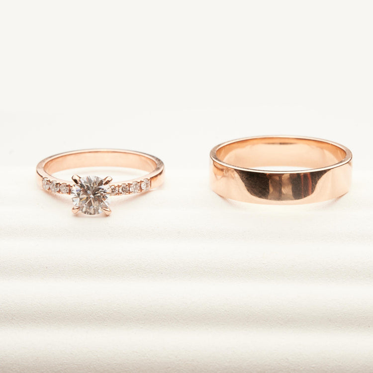 Каблучка з діамантом Round 0,7 ct