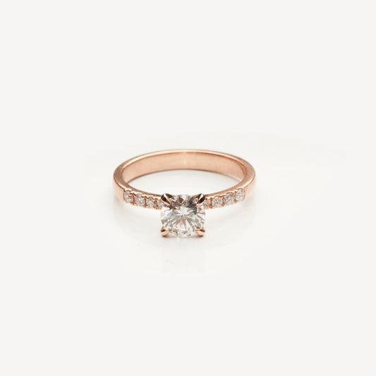Каблучка з діамантом Round 0,7 ct